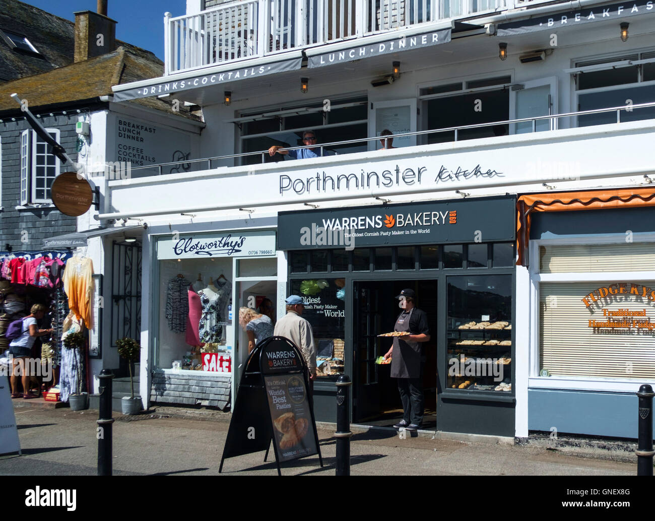 St Ives A Seaside Town In Cornwall England Uk Porthminster Kitchen GNEX8G